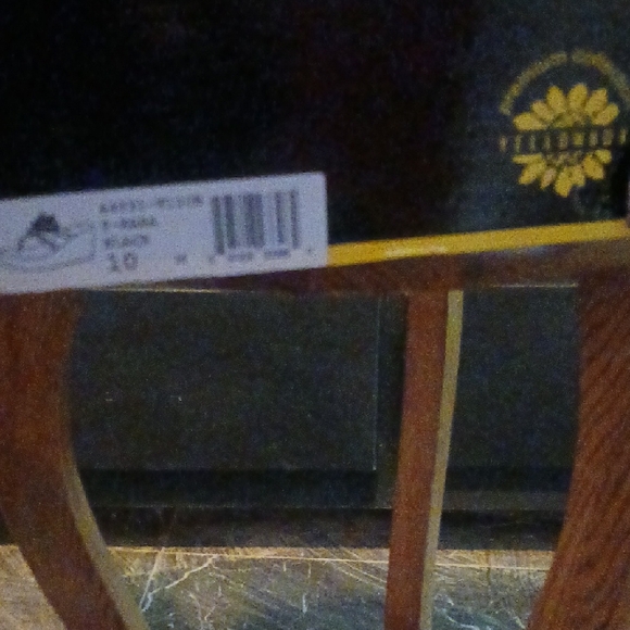 Yellow Box Black Sandals with Silver Accents - Picture 2 of 11